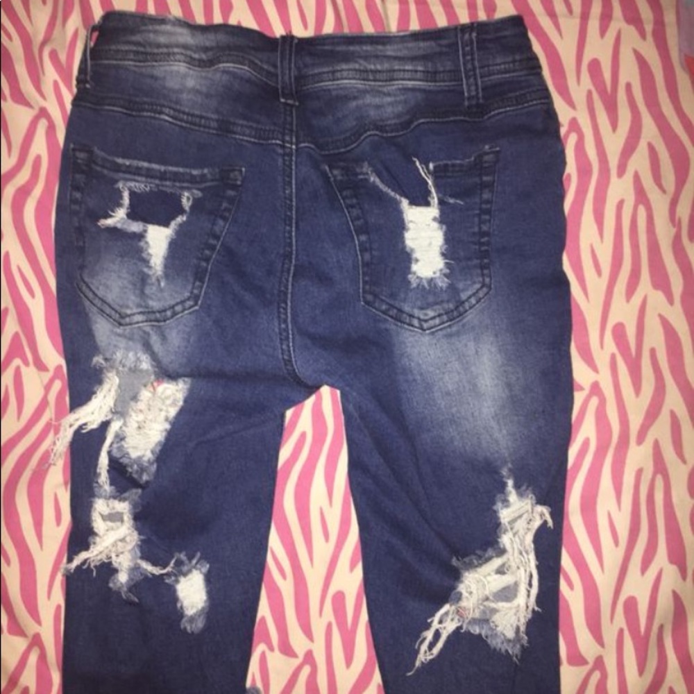 Ripped Bermuda Shorts